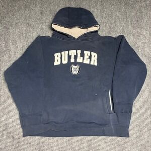 Butler Bulldogs Pullover Hoodie Sweatshirt Mens Large‎ Champs Team Edition Blue